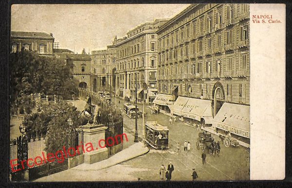 ag9955 - CARTOLINE D'EPOCA - Napoli Citta - Via San Carlo