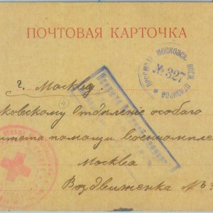 85317 - RUSSIA - Postal History - STATIONERY CARD from GERMAN POW 1917 RED CROSS