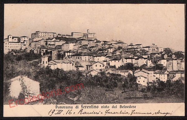 ag0686 - CARTOLINA D'EPOCA - Frosinone Provincia - Ferentino