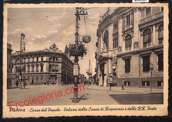 ah4187 - CARTOLINA D'EPOCA - Padova Città - Corso del Popolo