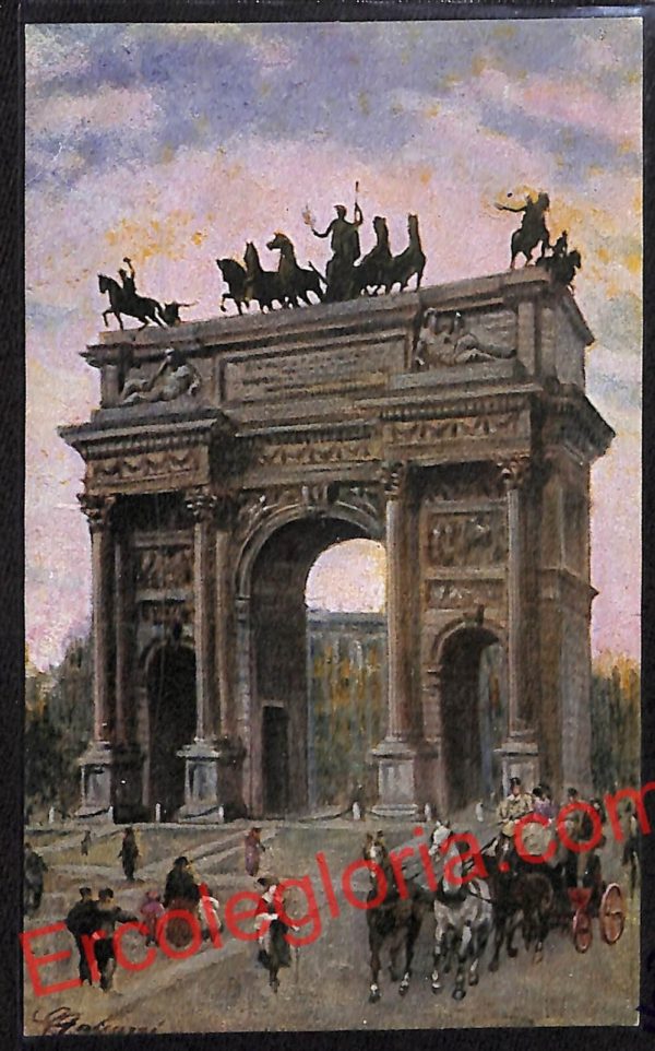 ag9017 - CARTOLINA D'EPOCA - Milano Città - Arco della Pace