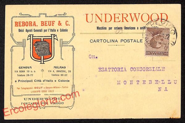ag9018 - CARTOLINA D'EPOCA - Milano Città - Undewood