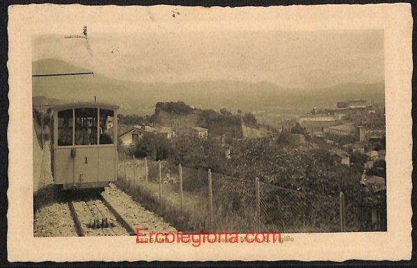 ae1349 - CARTOLINA  D'EPOCA - Bergamo Città - Funicolare Monte S. Vigilio  1912