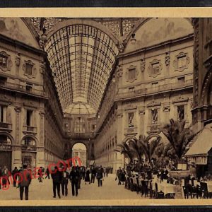 ag9026 - CARTOLINA D'EPOCA - Milano- Interno della Galleria Vittorio Emanuele II
