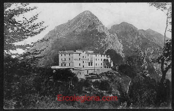 ae1352 - CARTOLINA  D'EPOCA - Bergamo Città - Grande Albergo ''PERTUS''
