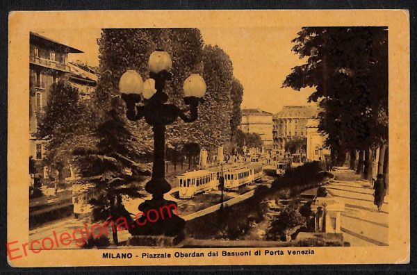 ag9029 - CARTOLINA D'EPOCA - Milano Città - Piazzale Oberdan