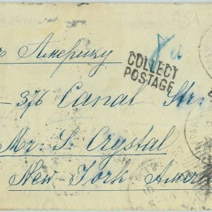 94236 - RUSSIA - POSTAL HISTORY - COVER to USA - TAXED   4 cents 1899