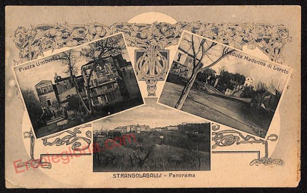 ag0737 - CARTOLINA D'EPOCA - Frosinone Provincia - Strangolagalli