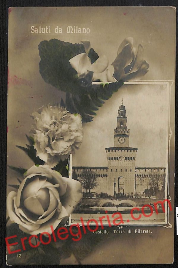 ag9048 - CARTOLINA D'EPOCA - Milano Città - Torre di Filarete