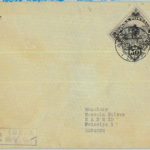 94257 - RUSSIA Touva TUVA - POSTAL HISTORY - REGISTERED COVER to  SPAIN  1935