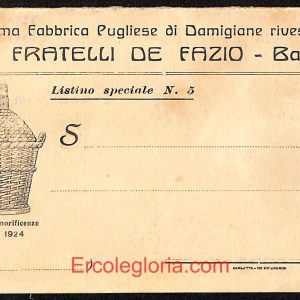 ae0911 - CARTOLINA  D'EPOCA - BAT Provincia - Barletta