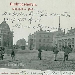 11765 - Ansichtskarten  POSTCARD - Deutschland GERMANY -   Ludwigshafen BAHNHOF