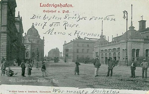 11765 - Ansichtskarten  POSTCARD - Deutschland GERMANY -   Ludwigshafen BAHNHOF