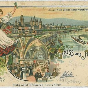 33413 - Ansichtskarten  POSTCARD - Deutschland GERMANY -   GRUSS AUS Mainz 1902