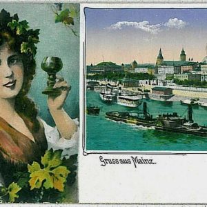 33406 - Ansichtskarten  POSTCARD - Deutschland GERMANY -   GRUSS AUS Mainz WINE