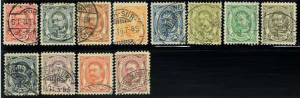 P4369 A - LUXEMBURG , 1906 , YVERT 74/85 , USED LUXUS