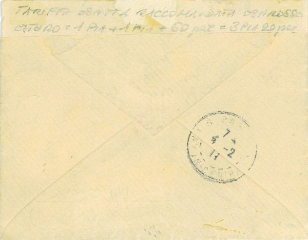 P0636 - LEVANTE Italiano ESTERO - Storia Postale - Sass 15 coppia + Espressi 2 - immagine 2