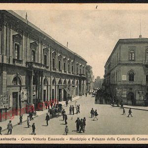 ae4506 - CARTOLINA D'EPOCA - Caltanissetta Città - Corso Vittorio Emanuele
