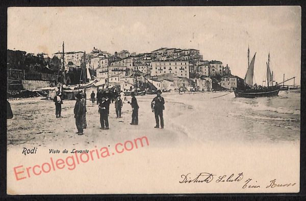 ag0271 - CARTOLINA D'EPOCA - Foggia Provincia - Rodi Garganico  1907