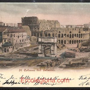 ad8003 - CARTOLINA  D'EPOCA - Roma Città - Il Colosseo dal Palatino