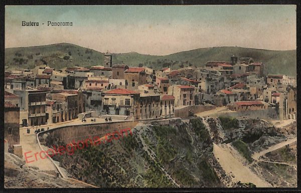 ae4518 - CARTOLINA D'EPOCA - Caltanissetta Provincia - Butera  1917