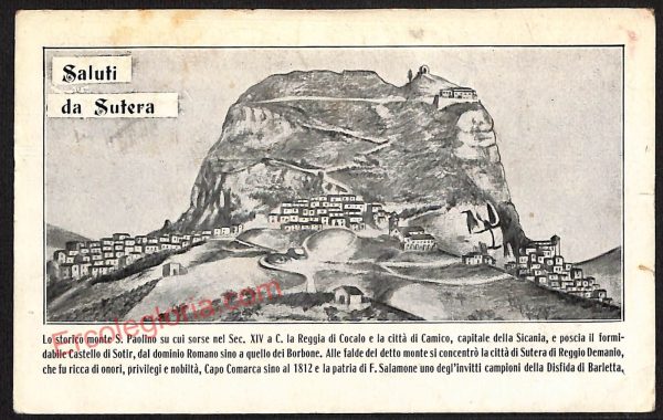 ae4520 - CARTOLINA D'EPOCA - Caltanissetta Provincia - Sature  1925