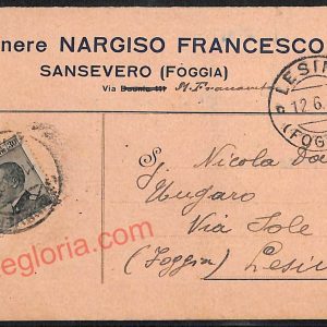 ag0287 - CARTOLINA D'EPOCA - Foggia Provincia - San Severo