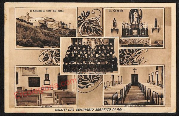 ae4522 - CARTOLINA D'EPOCA - Caltanissetta Città - Seminario Serafico