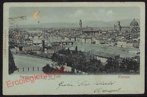 ae7409 - CARTOLINA D'EPOCA - Firenze Città - Panorama 1901