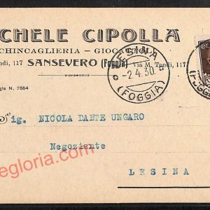 ag0291 - CARTOLINA D'EPOCA - Foggia Provincia - San Severo   1930