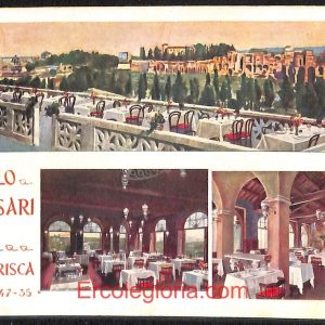 ad8017 - CARTOLINA  D'EPOCA - Roma Città - Ristorante Castello di Cesari