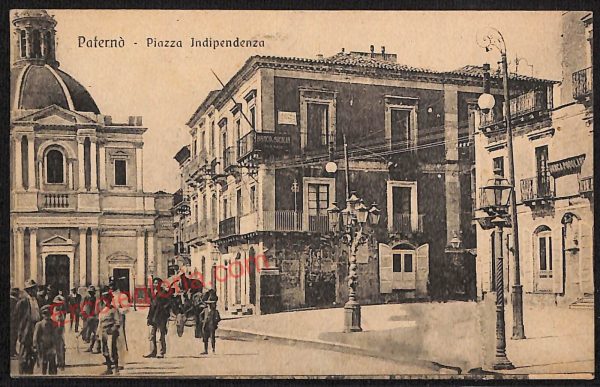 ae4527 - CARTOLINA D'EPOCA - Caltanissetta Provincia - Paternò  1918