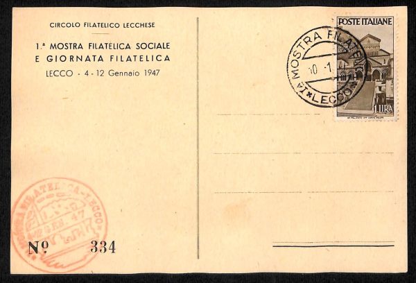 ab6577 -  CARTOLINA  D'EPOCA - Lecco Citta - immagine 2