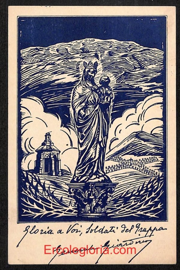 ae1020 - CARTOLINA  D'EPOCA -Belluno Citta- Monumento - Ossario sul Monte Grappa