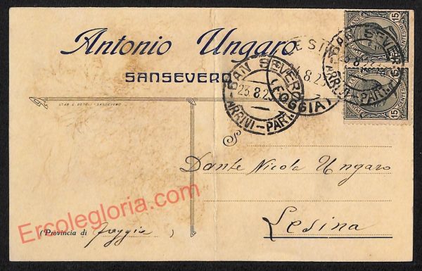 ag0308 - CARTOLINA D'EPOCA - Foggia Provincia - San Severo