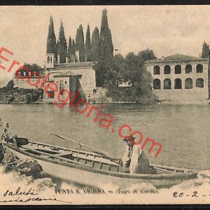 ae3318 - CARTOLINA  D'EPOCA  - Verona Provincia - Punta San Vigilio   1902