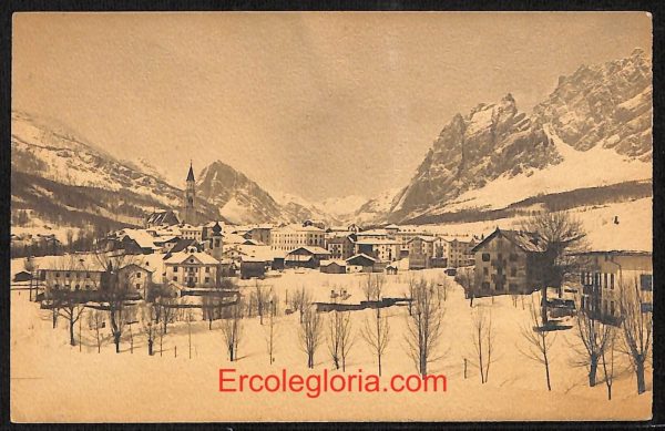 ae1025 - CARTOLINA  D'EPOCA - Belluno Citta - Panorama  1909