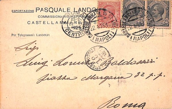 ab8187 - CARTOLINA  D'EPOCA - Napoli  Provincia  - CASTELLAMMARE  1925