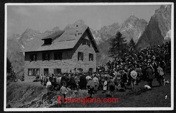 ae1033 - CARTOLINA  D'EPOCA - Belluno Citta - Rifugio Ghiaggiato