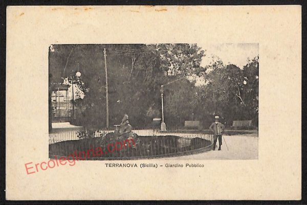 ae4534 - CARTOLINA D'EPOCA - Caltanissetta Provincia - Terranova di Sicilia