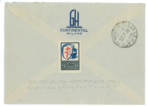 P1082 - ITALIA REGNO , PA 44 + 1,25 IMPERIALE, IN TARIFFA ESATTA PER L’ESTERO - immagine 2