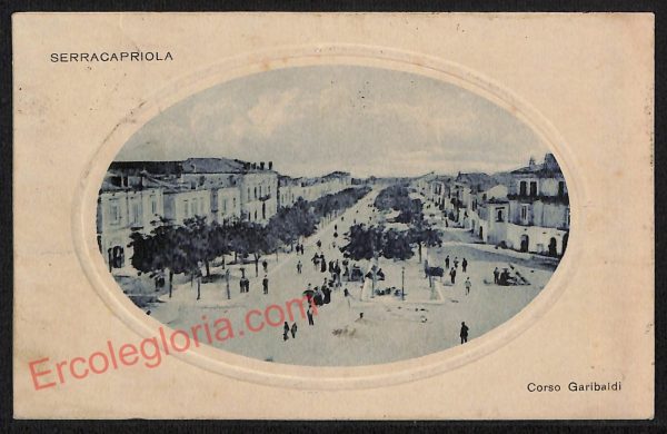 ag0331 - CARTOLINA D'EPOCA - Foggia Provincia - Serracapriola  1925