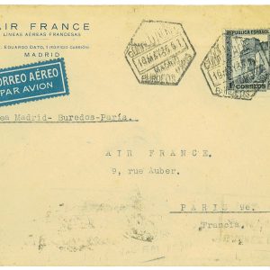 P3720 - AIRMAIL , SPAIN, 10.5.1935 MADRID, BORDEAUX, PARIS, AIR FRANCE