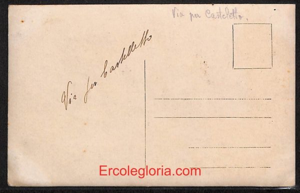 ae1035 - CARTOLINA  D'EPOCA - Belluno Citta - Via per Castelletto - I GUERRA - immagine 2