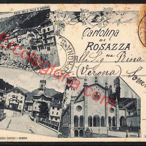 ae3326 - CARTOLINA  D'EPOCA  - Verona Provincia - Rosazza  1899