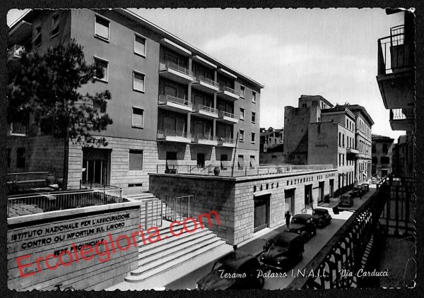 ai7448 - CARTOLINA D' EPOCA - Teramo Città - Palazzo I.N.A.I.L.