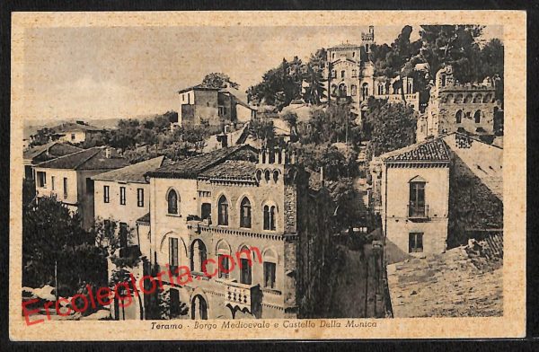 ai7453 - CARTOLINA D' EPOCA - Teramo Città - Castello della Monica