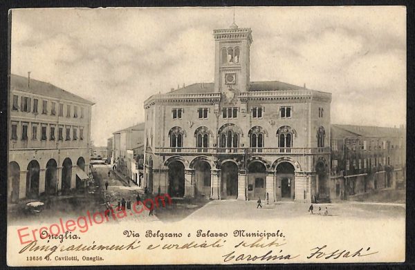 ag4700 - CARTOLINA D'EPOCA - Imperia Provincia - Oneglia   1901