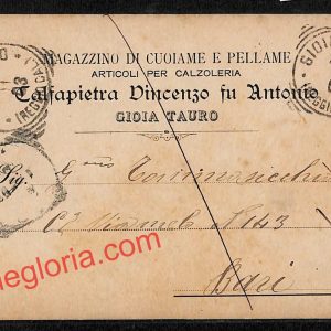 ah9601 - STORIA POSTALE - Reggio Calabria Provincia - Gioia Tauro