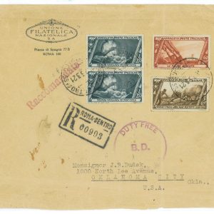 P1084 - ITALIA REGNO , SASS. 338 X 2 PIÙ ALTRI, SU BUSTA